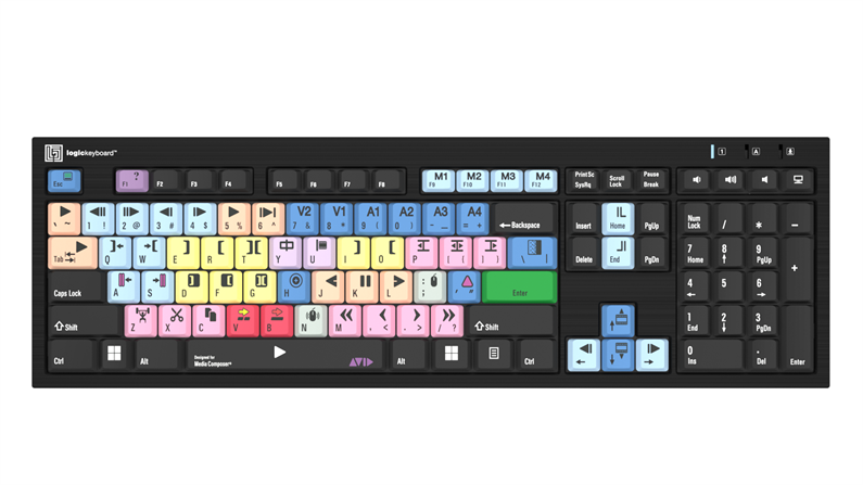 Avid Media Composer \'Classic layout\'<br>Nero Slimline Keyboard - Windows<br>