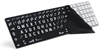 XLPrint LogicSkin White on Black Keyboard Cover